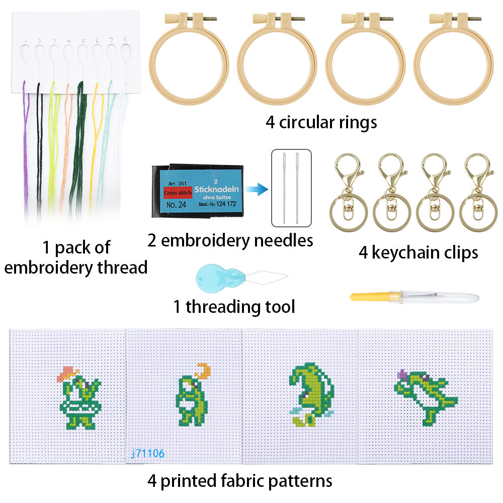 4pcs Embroidery Starter Kit DI - огляд і ціна Embroidery Tools