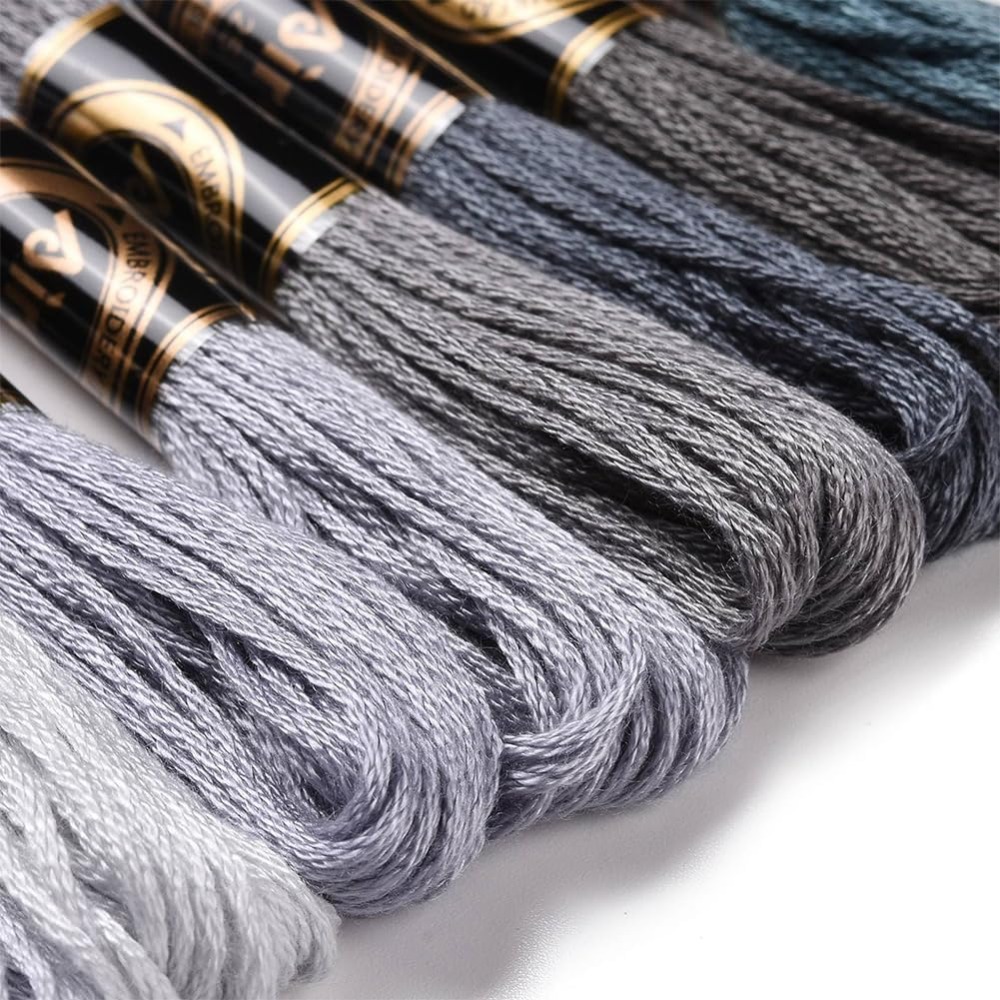 8 Skeins 70 Yards Grey Friends - огляд і ціна Embroidery Bracelet