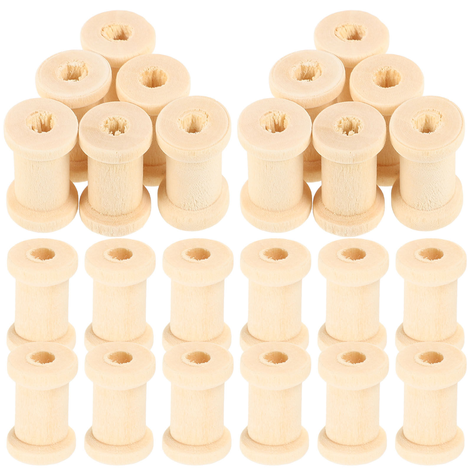 100Pcs Wooden Spools Yarn Hold - огляд і ціна Embroidery Yarn