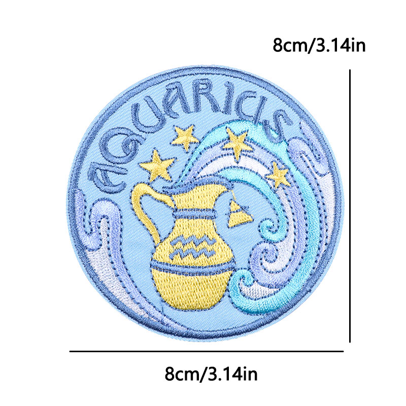 Zodiac Constellation Iron On P - огляд і ціна Embroidery Ideas For Bags