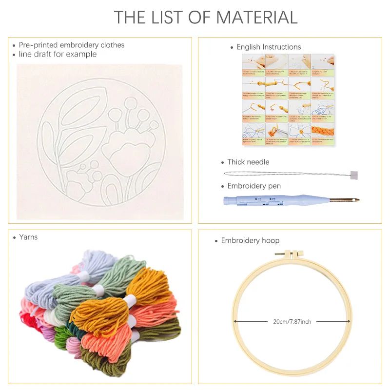 Punch Needle Embroidery Kit Ha - огляд і ціна Embroidery Ideas For Bags