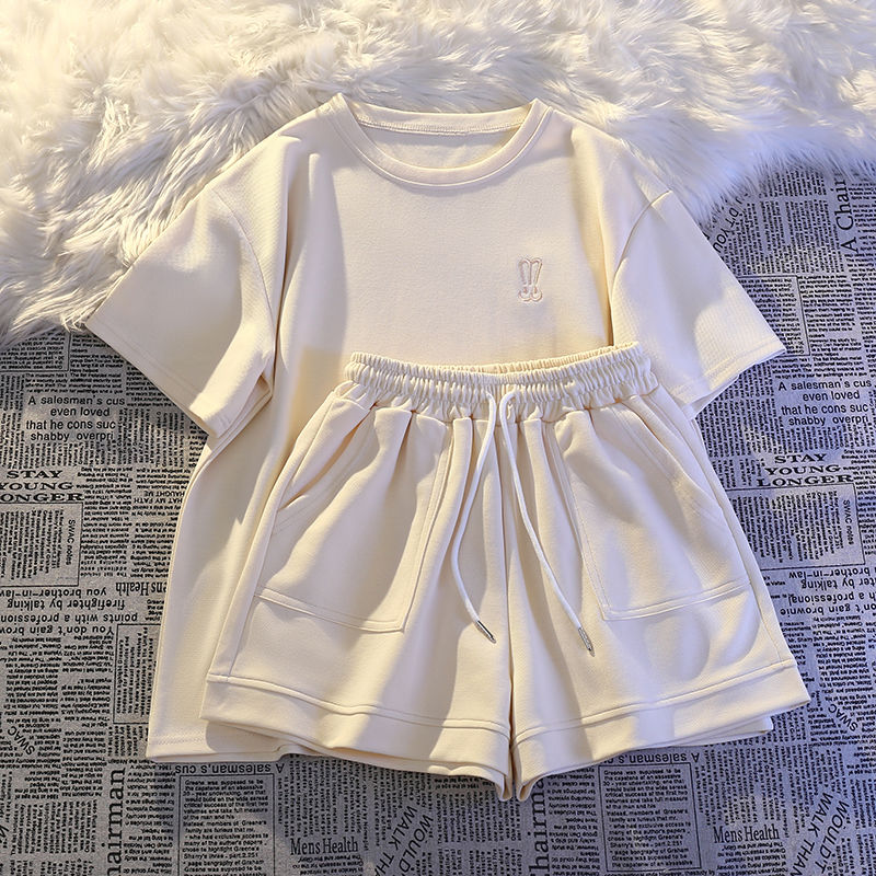 Women Short Sleeve Shorts Spor - огляд і ціна Embroidery Blouse