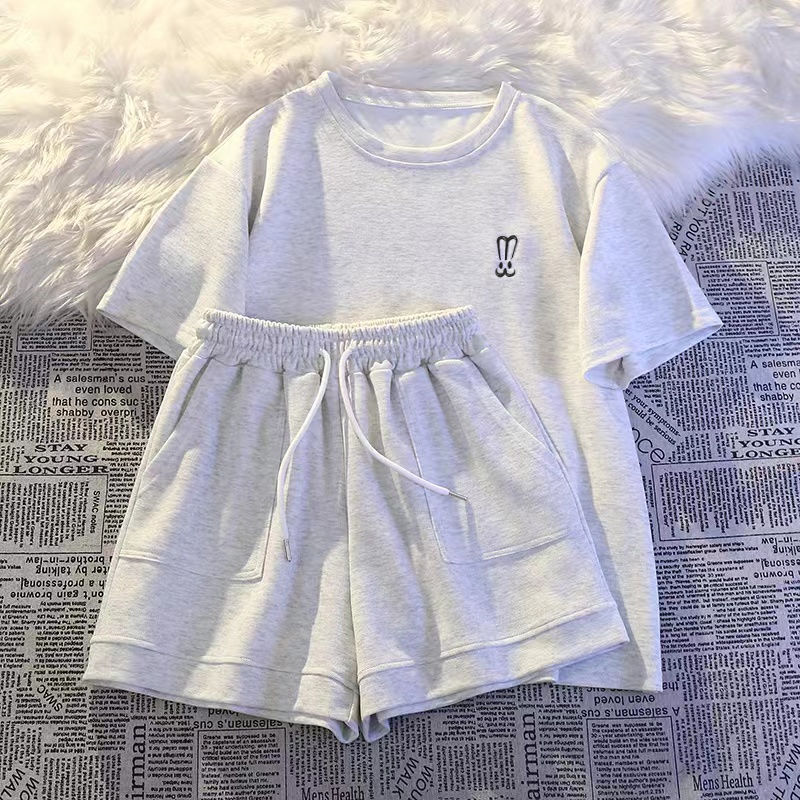 Women Short Sleeve Shorts Spor - огляд і ціна Embroidery Blouse