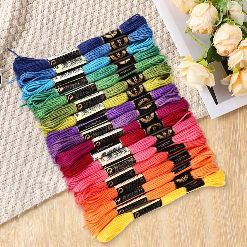 18 Skeins 157.5 Yards Colorful - огляд і ціна Embroidery Bracelet