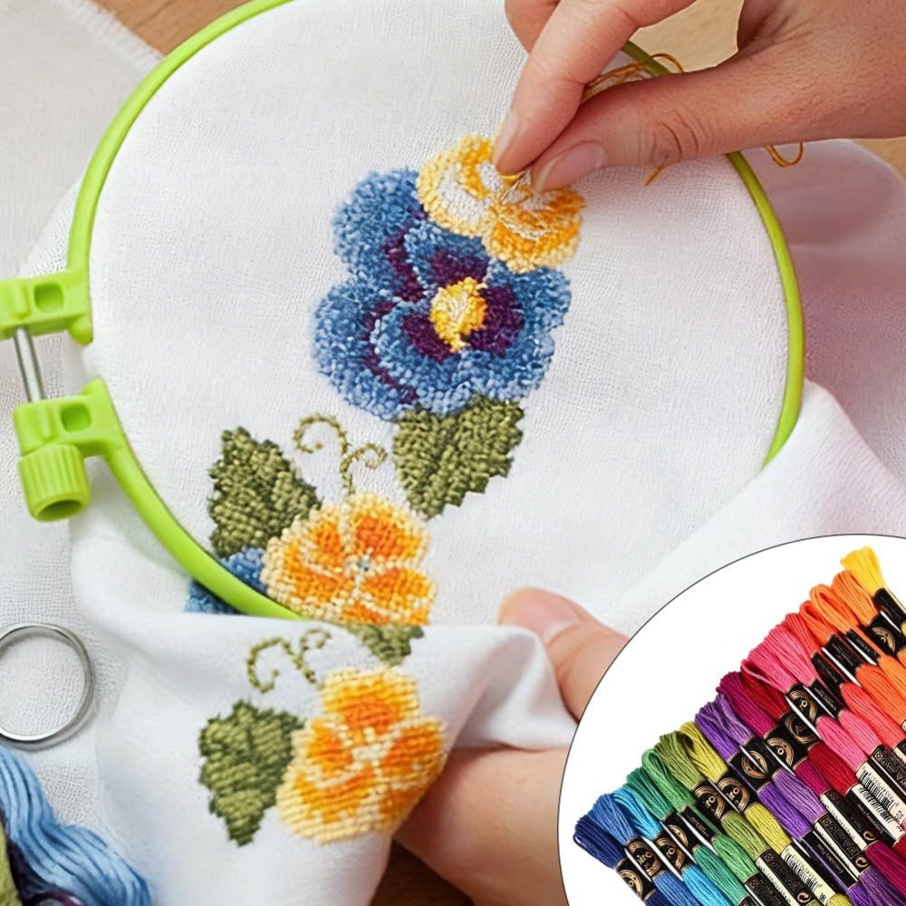 18 Skeins 157.5 Yards Colorful - огляд і ціна Embroidery Bracelet