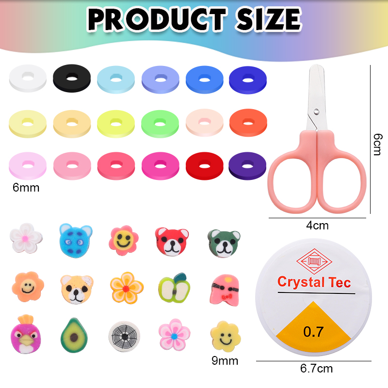 Clay Beads Bracelet Making Kit - огляд і ціна Embroidery Charm