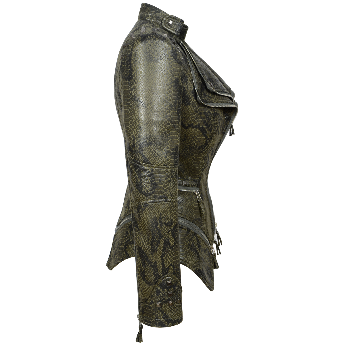 Snake Skin Print PU Women's Wi - огляд і ціна Embroidery On Leather