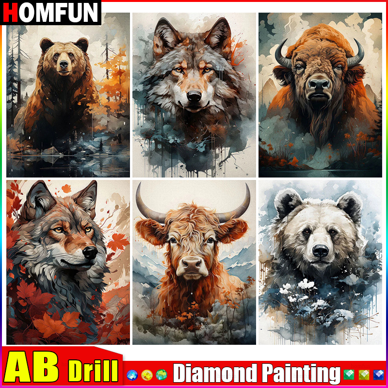 HOMFUN AB Diamond Painting Ful - огляд і ціна Embroidery Roll Pattern