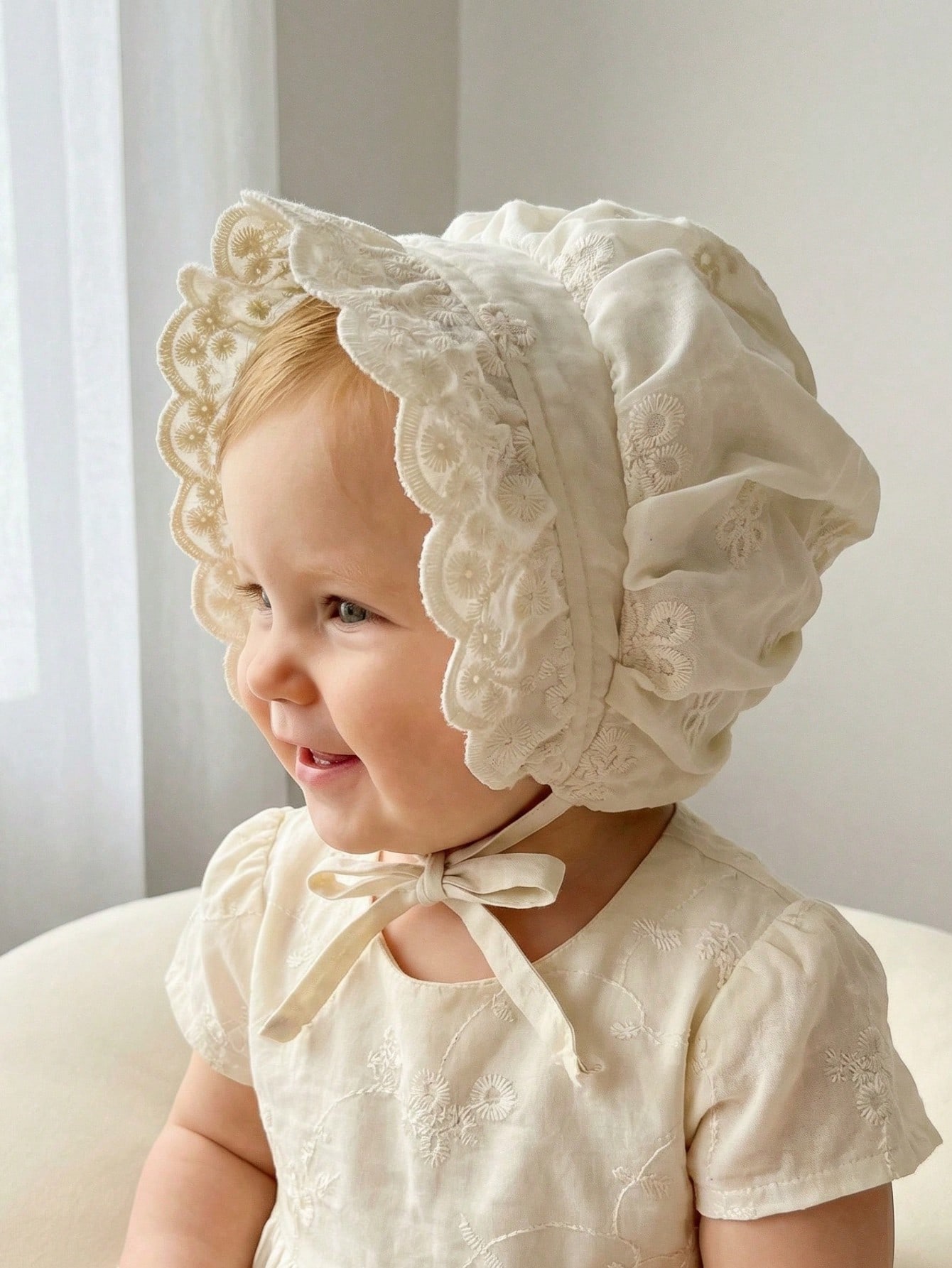 1pcs 6-18M Baby Girls White La - огляд і ціна Embroidery Flower