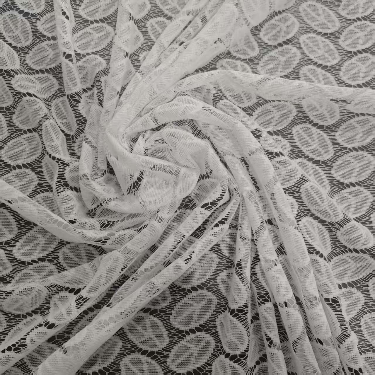 2PCS white leaf lace curtain,  - огляд і ціна Embroidery Room