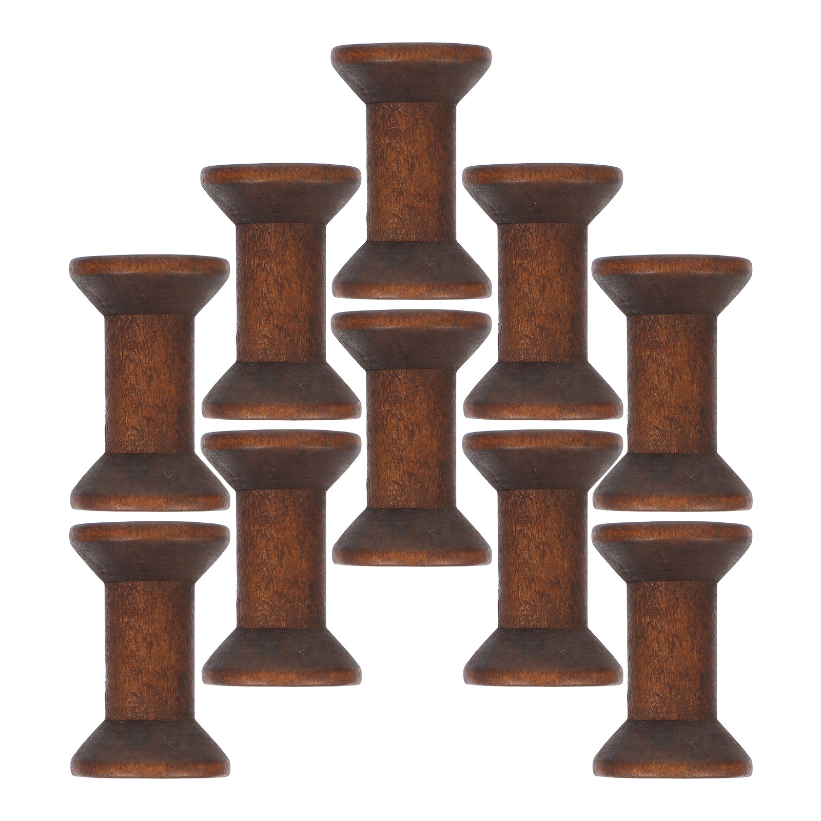 10Pcs Vintage Wood Thread Spoo - огляд і ціна Embroidery Yarn