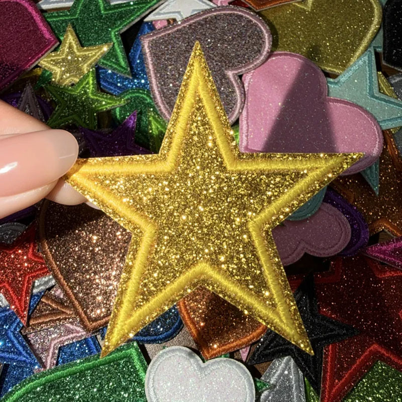 5 PCS Sparkling Sequin Star He - огляд і ціна Embroidery Ideas For Bags