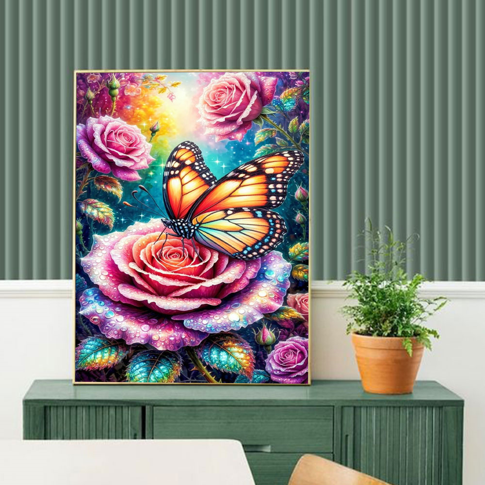 Butterfly Diamond Mosaic 5D DI - огляд і ціна Embroidery Flower