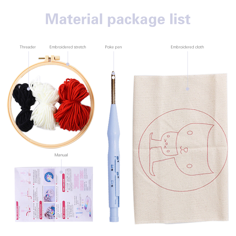 Hedgehog pattern Punch Needle  - огляд і ціна Embroidery Ideas For Bags