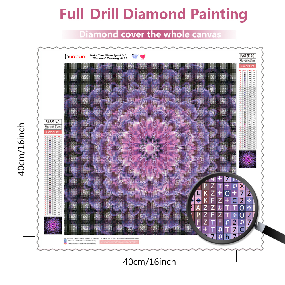 Frameless, 5d Diy Diamond Pain - огляд і ціна Embroidery Flower