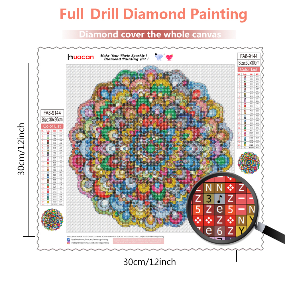 Frameless, 5d Diy Diamond Pain - огляд і ціна Embroidery Flower