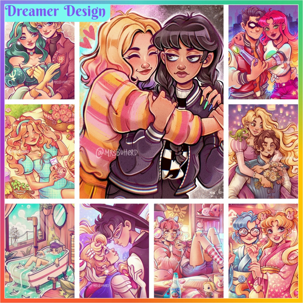 Fantasy Girl Cute Cross Stitch - огляд і ціна Embroidery Roll Pattern