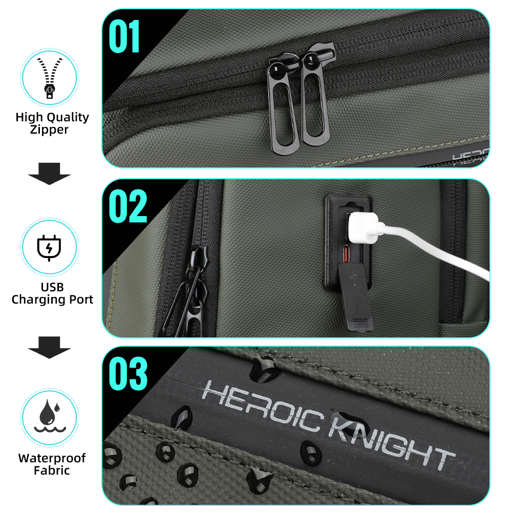 HK Business Men's Backpack 15. - огляд і ціна Embroidery Computer