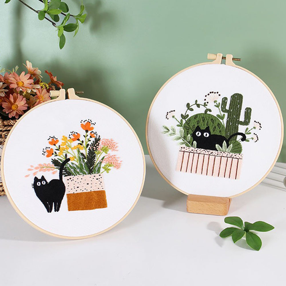 Embroidery Kit with Black Cat  - огляд і ціна Embroidery Ideas For Bags