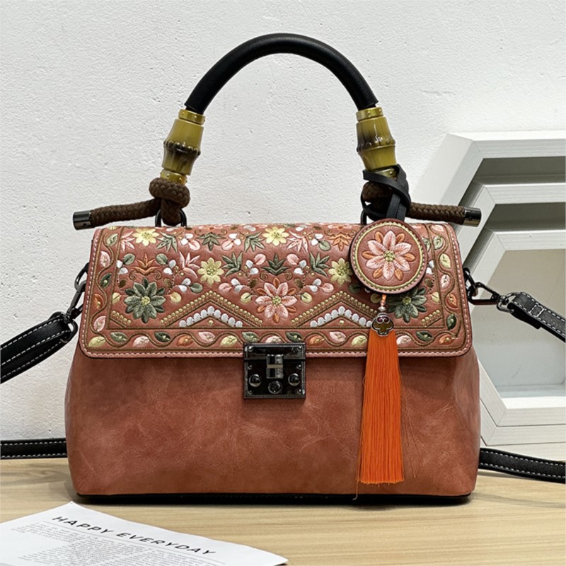 Johnature Embroidery Cheongsam - огляд і ціна Embroidery On Leather