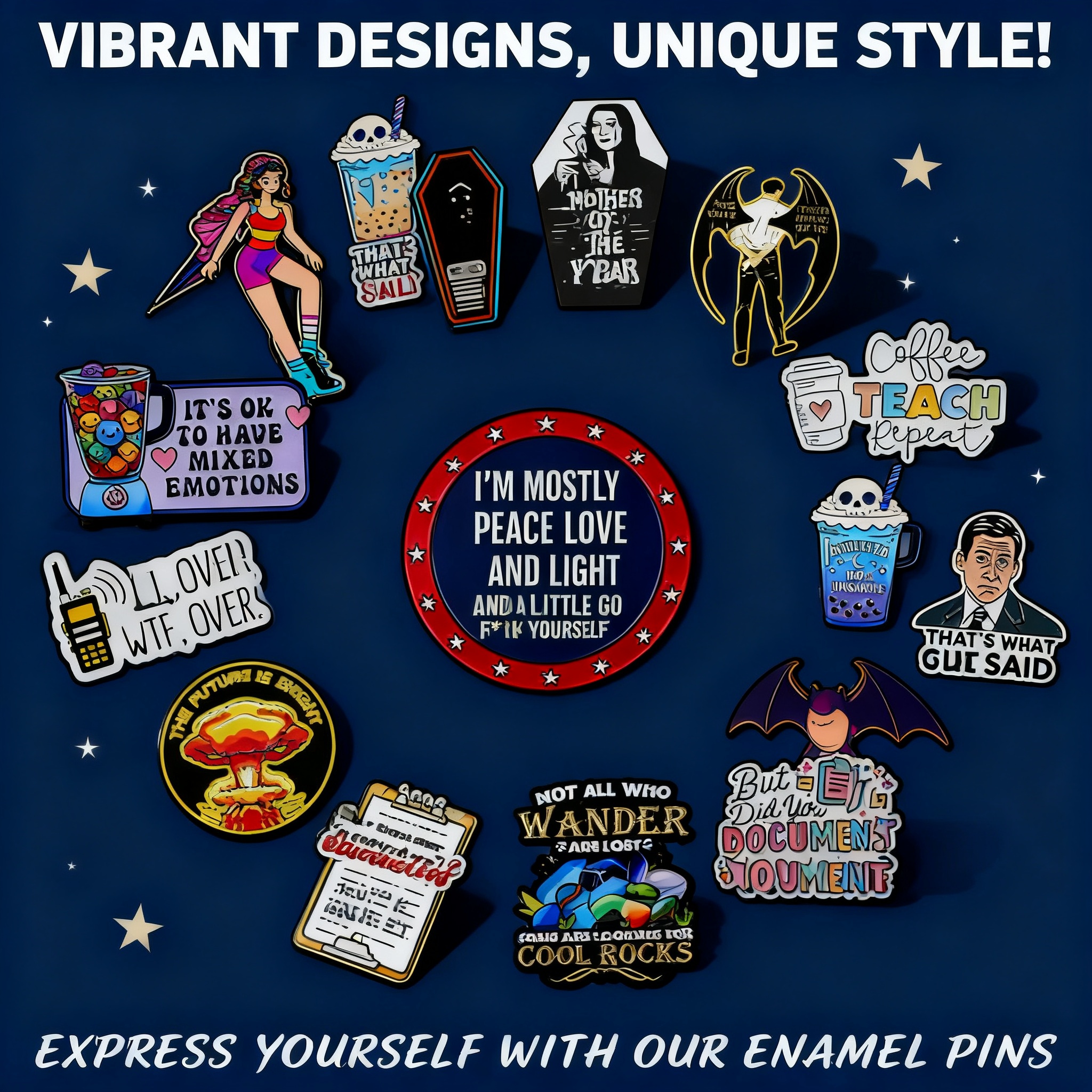 Enamel Brooch Badge Pin Alloy  - огляд і ціна Embroidery Wallpaper