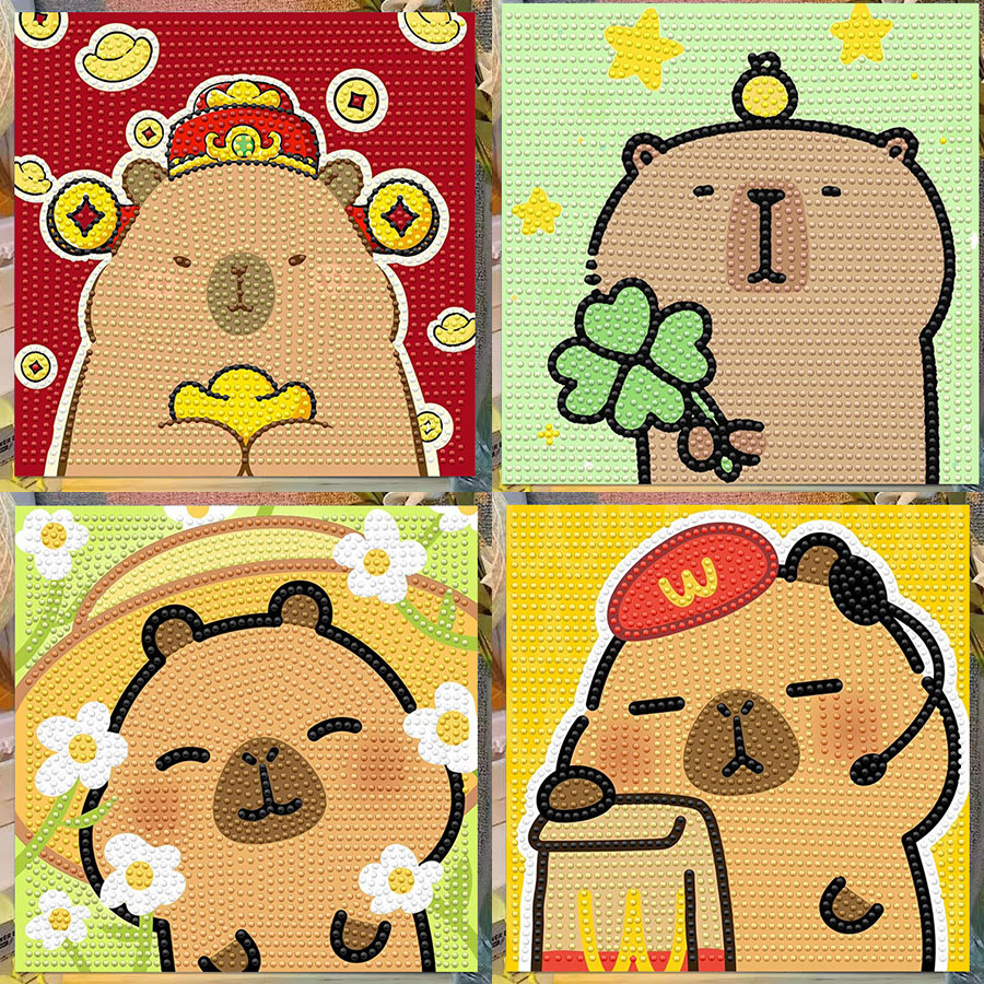 Cartoon Capibala Crystal Diamo - огляд і ціна Embroidery Ideas