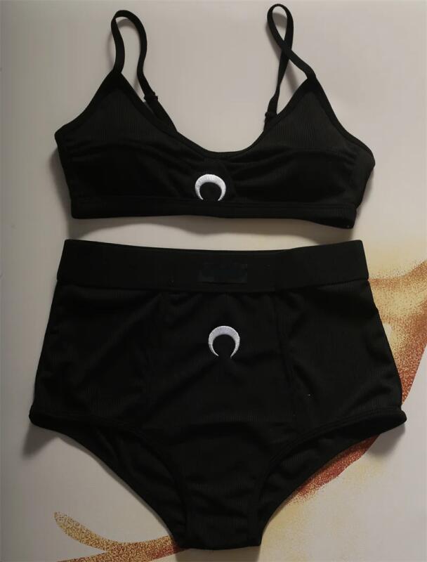 Moon Lingerie Set Women Sleeve - огляд і ціна Embroidery Vest