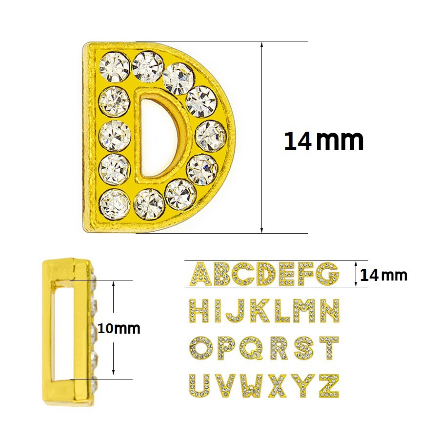 50PC/lot Hole 8mm 10mm Rhinest - огляд і ціна Embroidery Charm