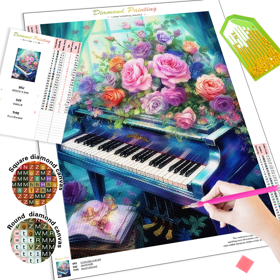 1pc frameless  Diamond Paintin - огляд і ціна Embroidery Flower