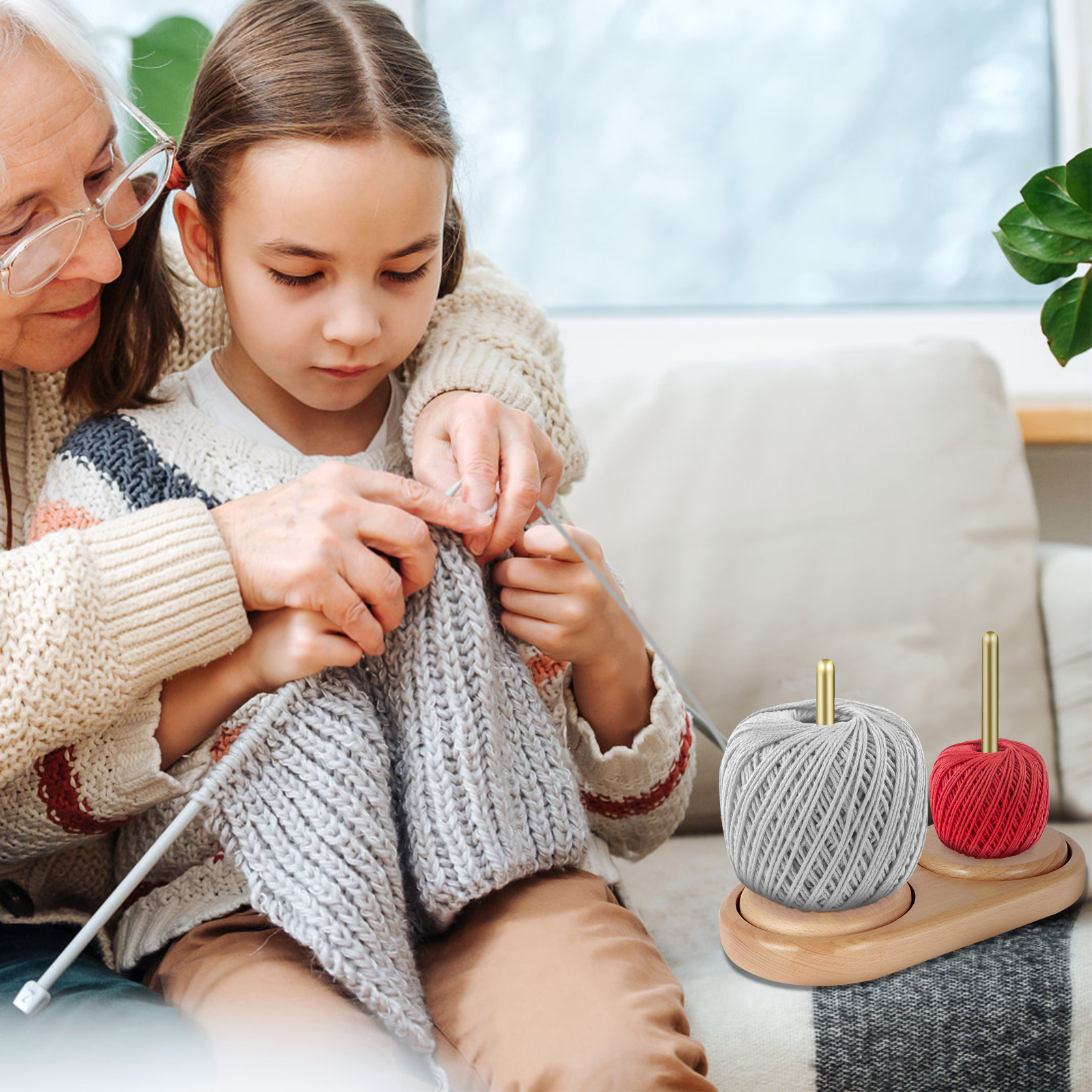 Yarn Ball Holder Rotatable Woo - огляд і ціна Embroidery Yarn
