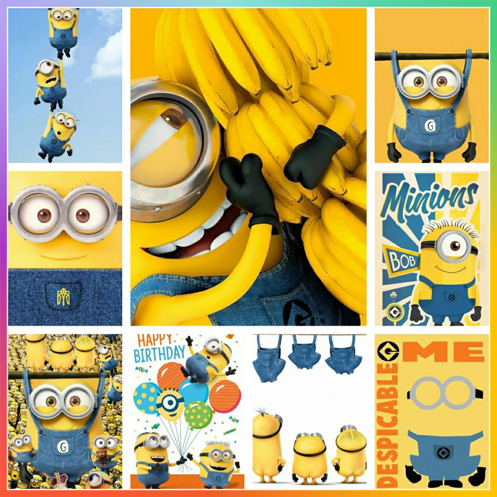 Cute M-Minions Cartoon L-Lovel - огляд і ціна Embroidery Ideas