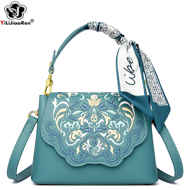 Fashion Embroidery Shoulder Ba - огляд і ціна Embroidery On Leather
