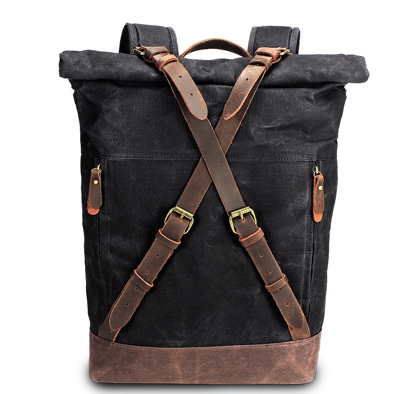 Retro Canvas Leather Backpacks - огляд і ціна Embroidery Computer