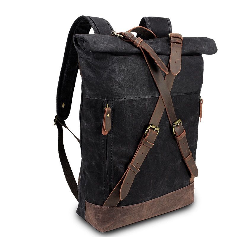 Retro Canvas Leather Backpacks - огляд і ціна Embroidery Computer