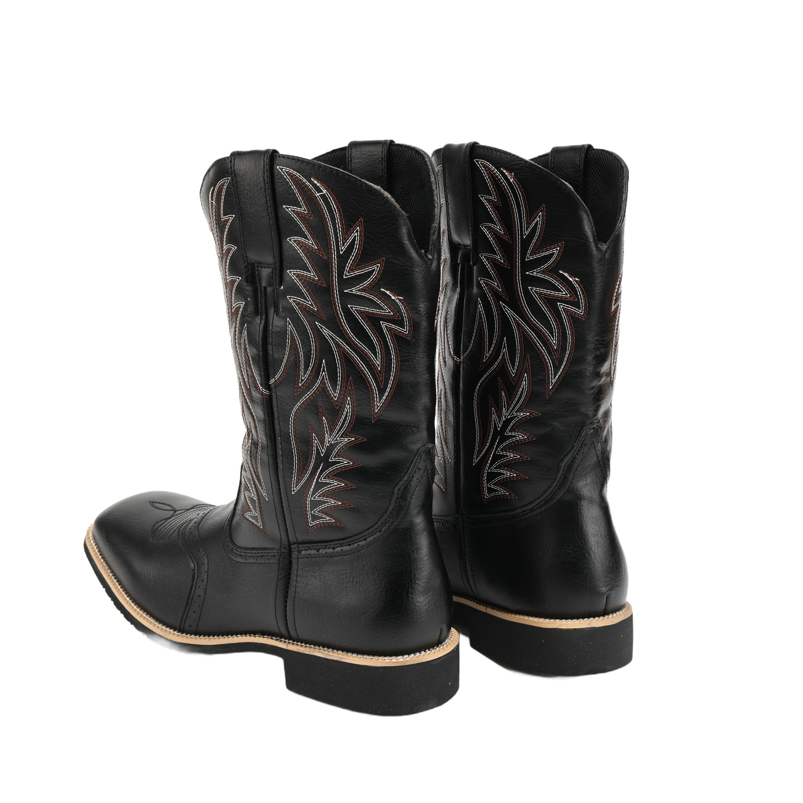 Men Cowboy Boots Embroidery We - огляд і ціна Embroidery On Leather