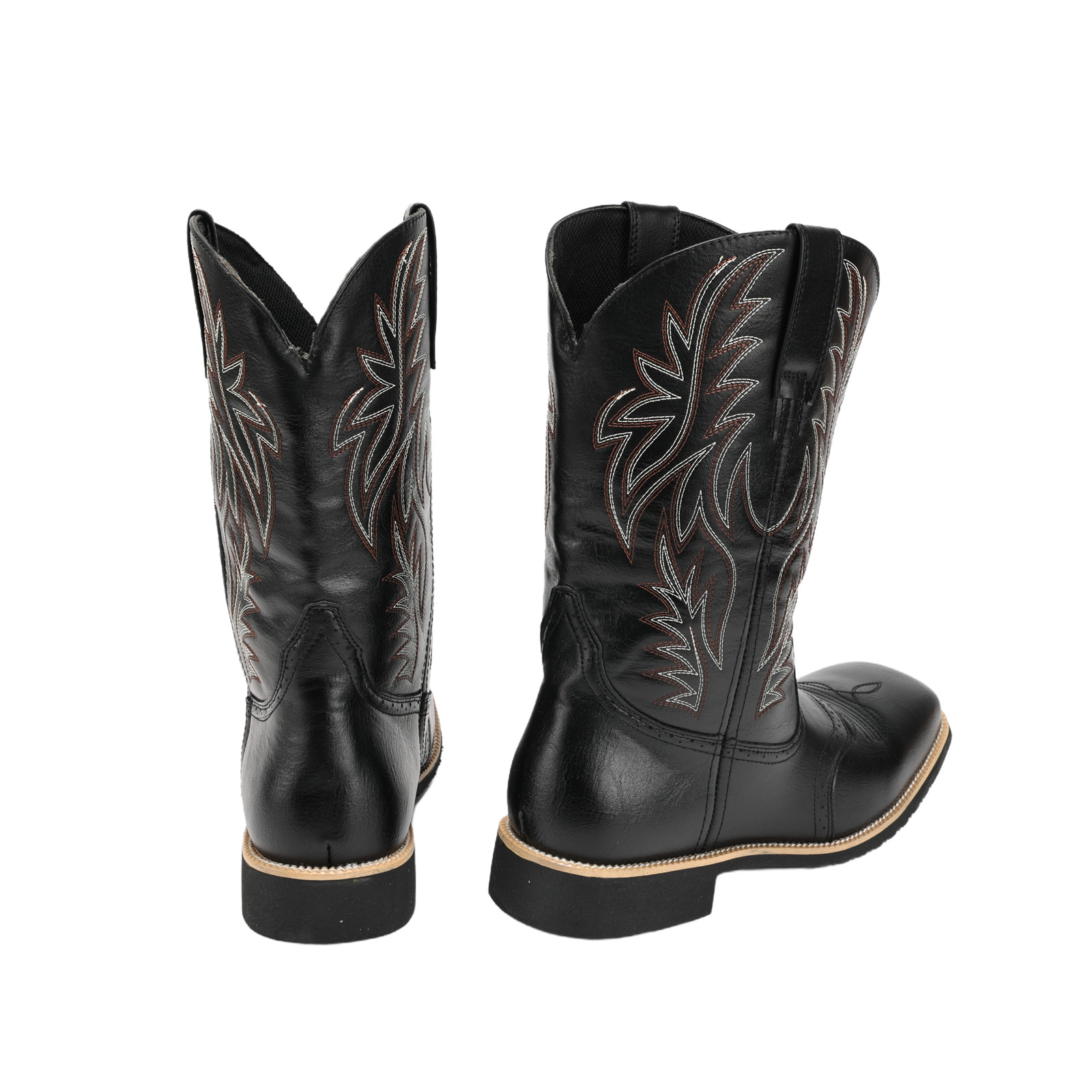Men Cowboy Boots Embroidery We - огляд і ціна Embroidery On Leather